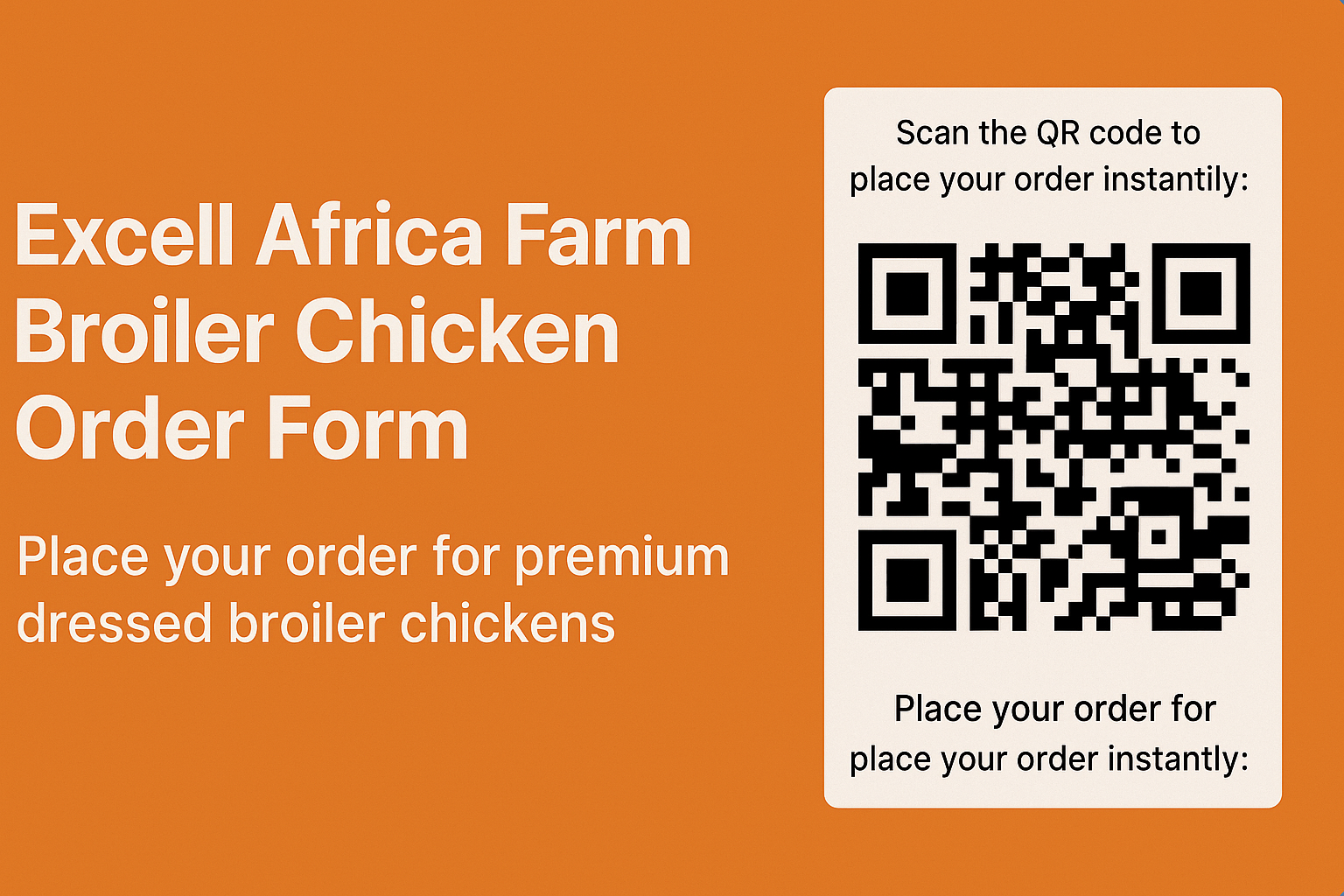 Excell Africa Farms - Broiler hero sixe banner image